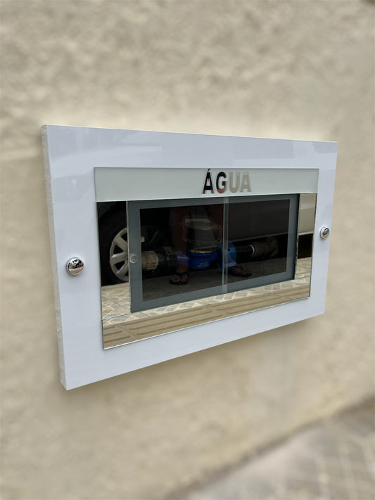 Tampa Registro Água Branco/Preto