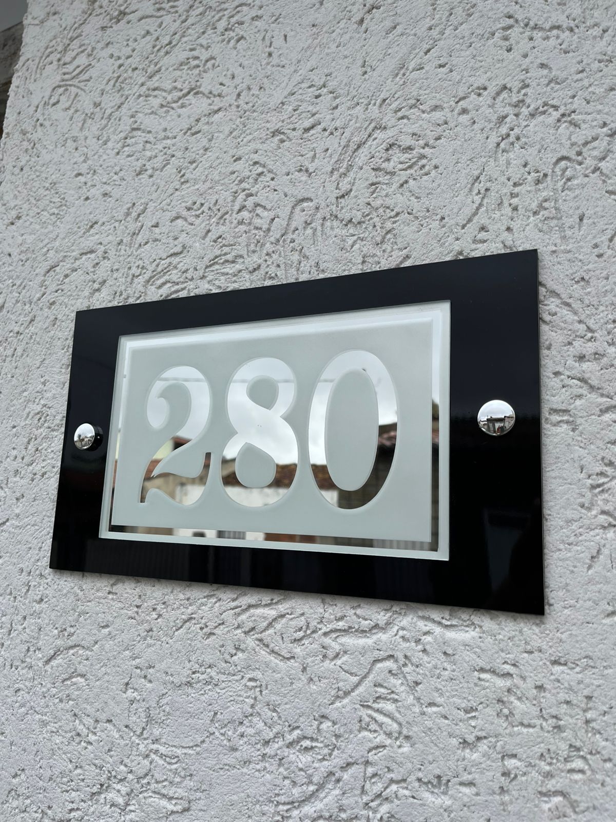 Número Residencial - Design Espelhado (FRETE GRÁTIS)