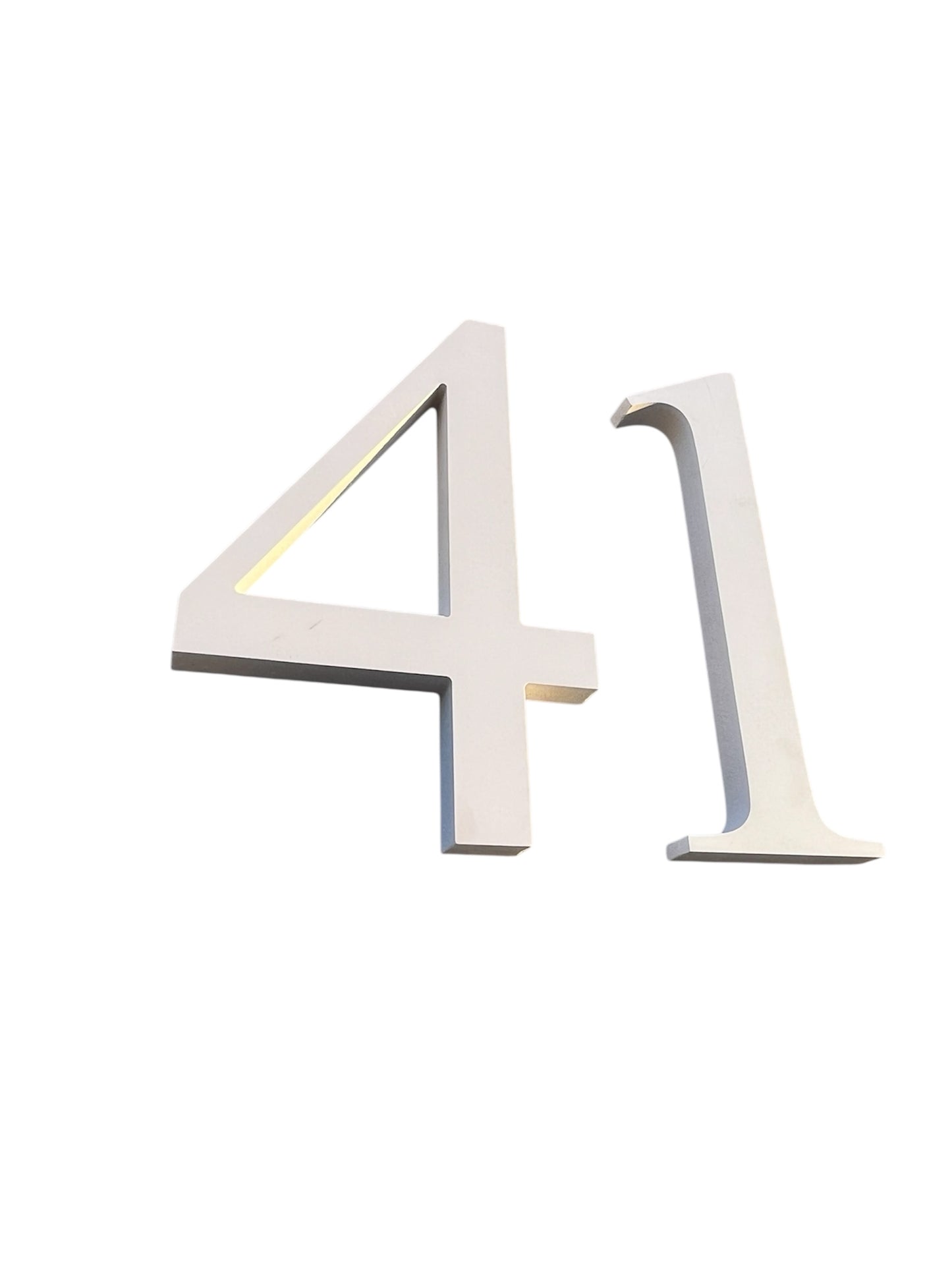 NÚMEROS RESIDENCIAIS 20 cm — PVC + ACM Premium (1ALGARISMO)