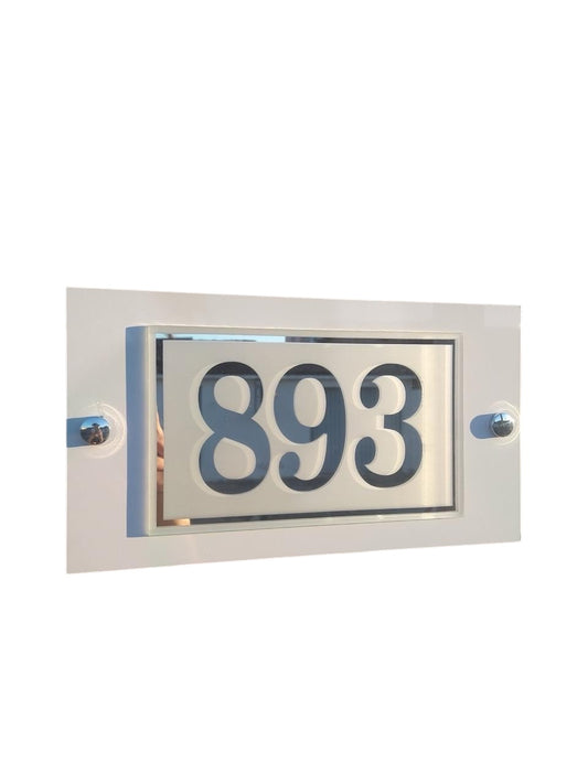 Número Residencial - Design Espelhado (FRETE GRÁTIS)