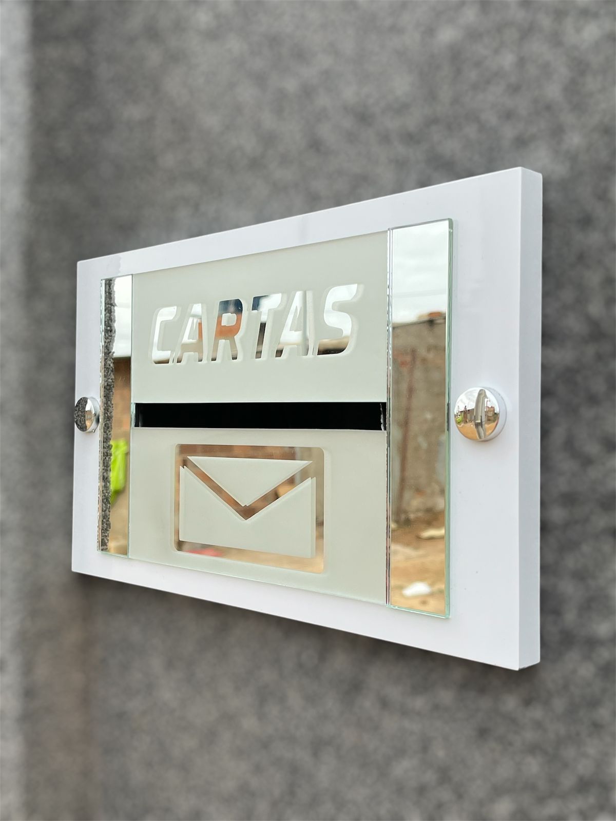 Tampa do Carteiro – Acabamento Moderno para Caixas de Correio (FRETE GRÁTIS)