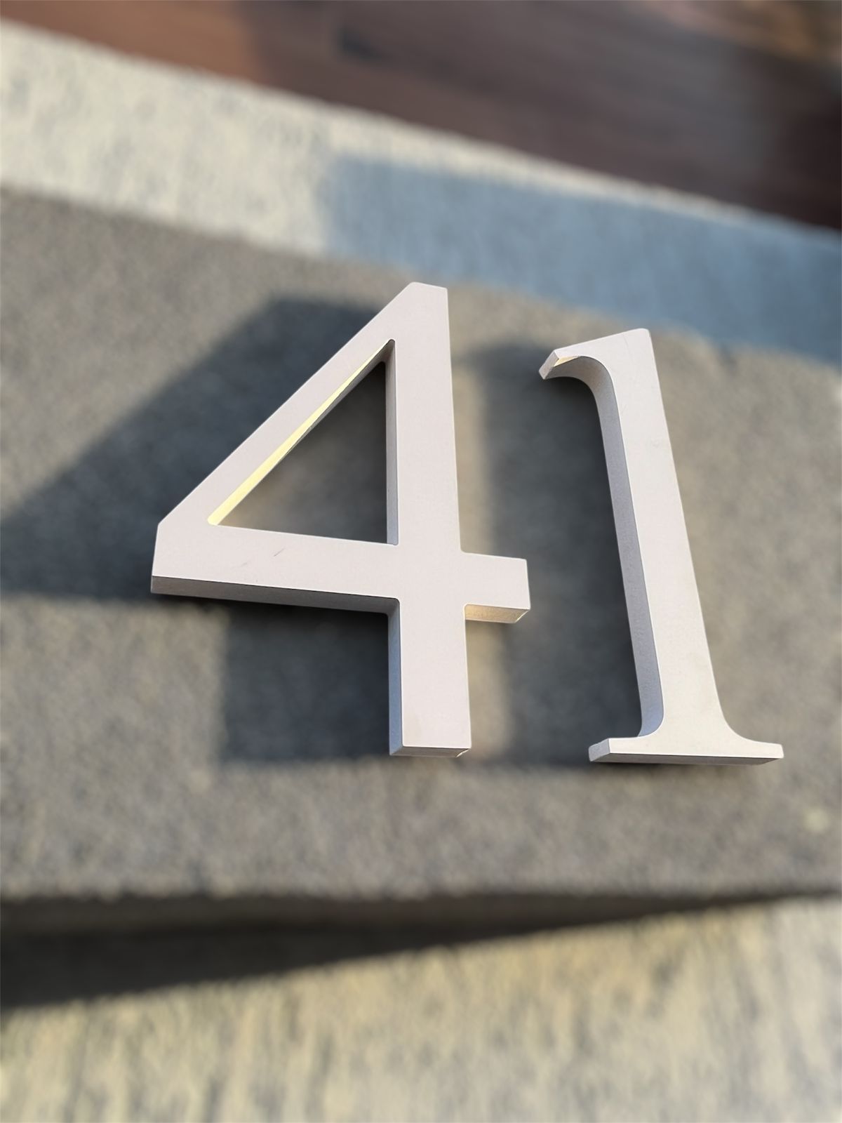 ÚMEROS RESIDENCIAIS 20 cm — PVC + ACM Premium (1ALGARISMO)